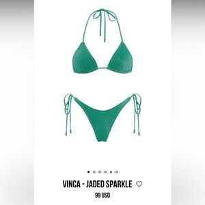 Triangl bikini - Vinca - Jaded Sparkle